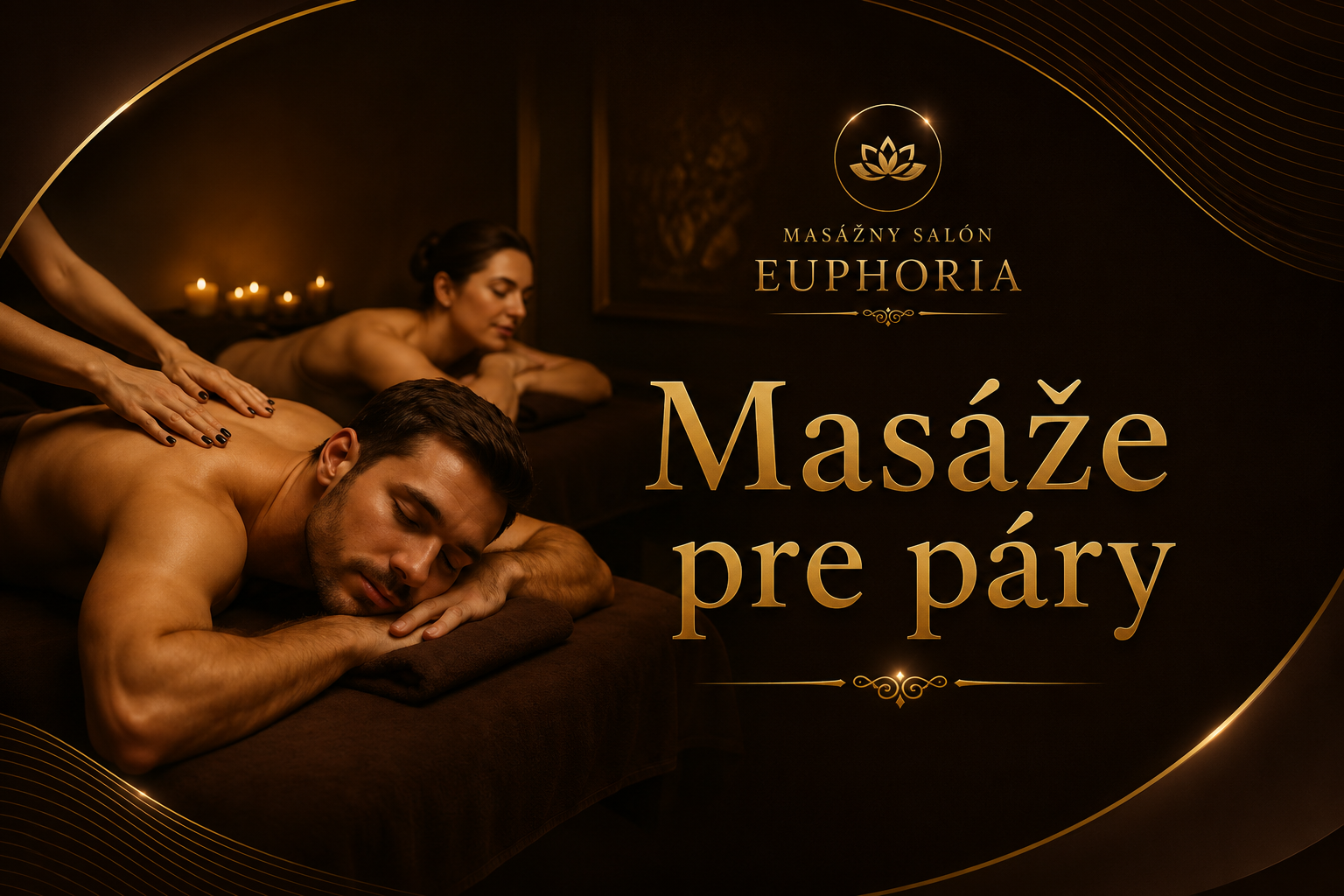 Masáže pre páry Bratislava – relaxačná masáž pre dvojice v salóne Euphoria.